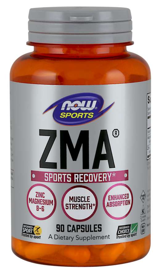 NOW Sports - ZMA 800 МГ - 90 Капсули