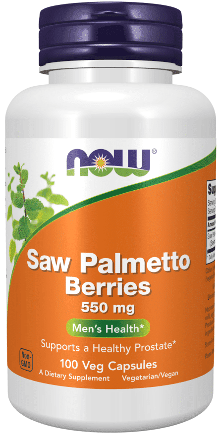 NOW - Saw Palmetto Berries 550 МГ - 100 Капсули
