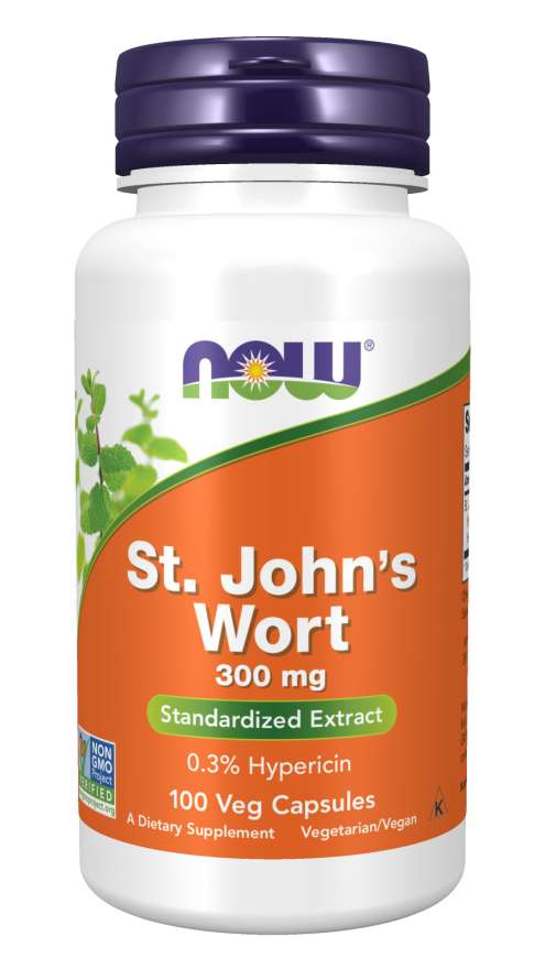 NOW - St. Johns Wort (Жълт Кантарион) 300 МГ - 100 Капсули