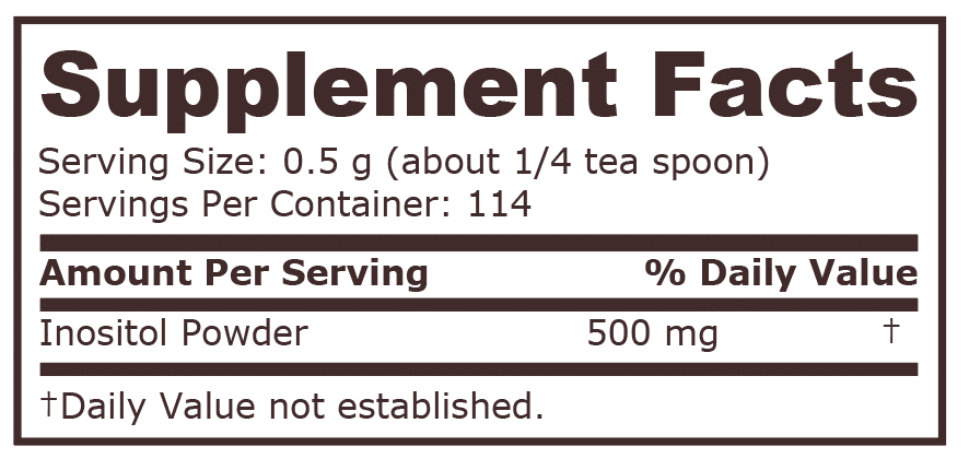 INOSITOL POWDER - 57 g | Pure Nutrition - Image 2