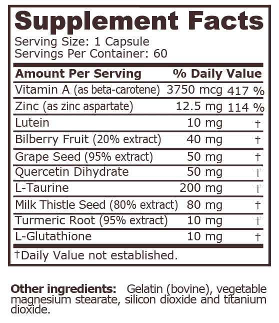VISION SUPPORT - 60 Capsules | Pure Nutrition - Image 2