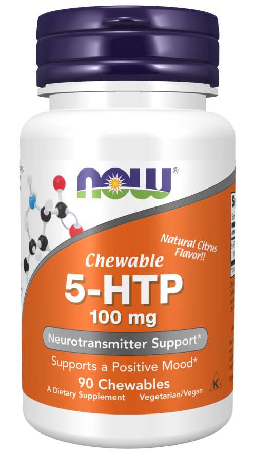 NOW - 5-HTP 100 МГ - 90 Chewable Lozenges