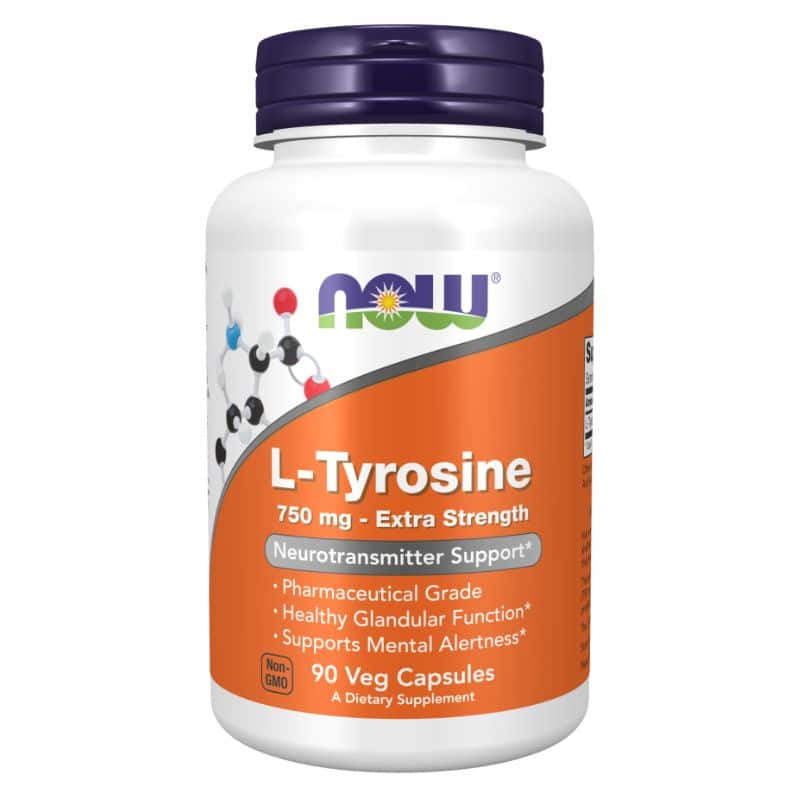 NOW - L-Tyrosine 750 mg - 90 vcaps
