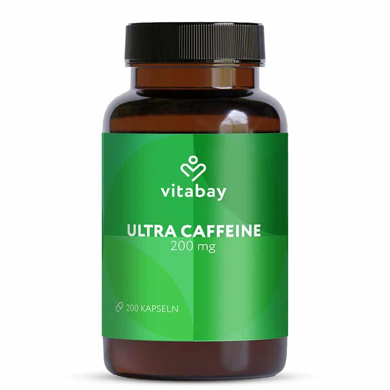 Кофеин 200 mg x 200 капсули | Vitabay